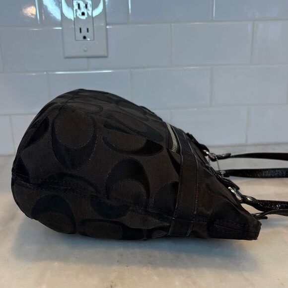 Coach Bag Purse Handbag Pocketbook Y2K Poppy Lurex Signature Logo Sateen Tote - Picture 7 of 16